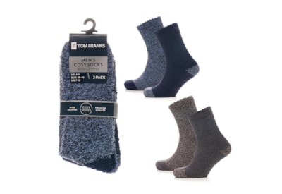 Men 2pk H&t Cosy Socks With Gripper Men 2pk H&t Cosy Socks With Gripper
