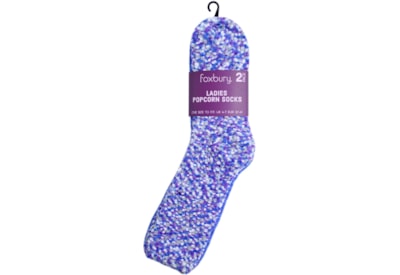 Ladies 2 Pack Popcorn Socks Ladies 2 Pack Popcorn Socks