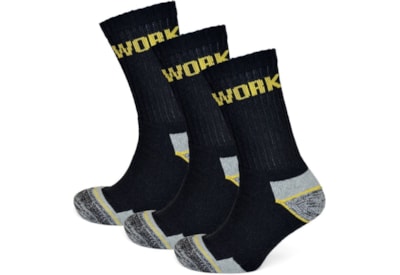 Rjm Mens 3pk Work Socks (SK630)