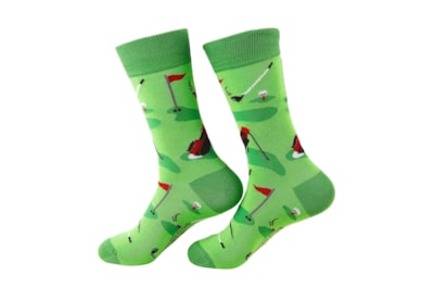Eco Chic Green Golf Bamboo Socks 6-11