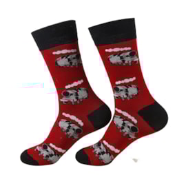 Eco Chic Red Stream Train Bamboo Socks 6-11
