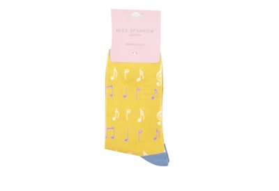 Miss Sparrow Music Socks Yellow Miss Sparrow Music Socks Yellow