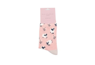 Miss Sparrow Leaping Sheep Socks Dusky Pink Miss Sparrow Leaping Sheep Socks Dusky Pink