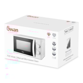 Swan 20l 700w Manual Microwave White 20l Swan 20l 700w Manual Microwave White 20l
