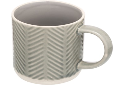 Siip Embrossed Chevron Mug Grey (SPEMBCHEVGRY)