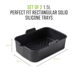 Tower Rectangle Solid Trays 2pk (T843093)