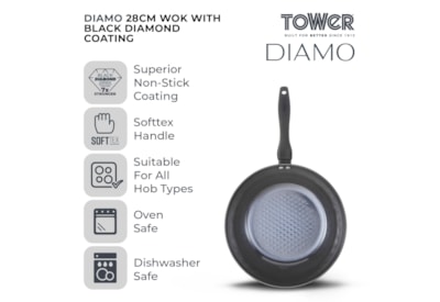 Tower Diamo Wok 28cm Tower Diamo Wok 28cm