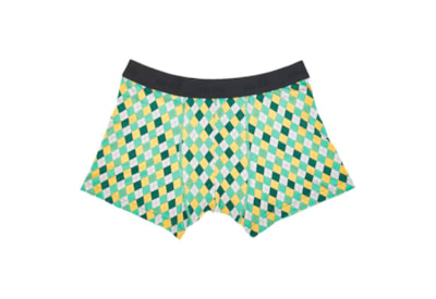 Eco Chic Green Argyle Bamboo Underpants Xlarge (U01GN-XL)