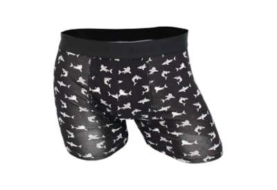 Eco Chic Black Sharks Bamboo Underpants Large Eco Chic Black Sharks Bamboo Underpants Large