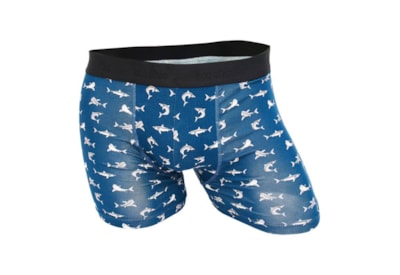 Eco Chic Blue Sharks Bamboo Underpants Xlarge Eco Chic Blue Sharks Bamboo Underpants Xlarge