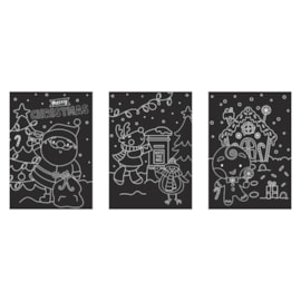 Eurowrap Christmas Scratch Art Set Eurowrap Christmas Scratch Art Set