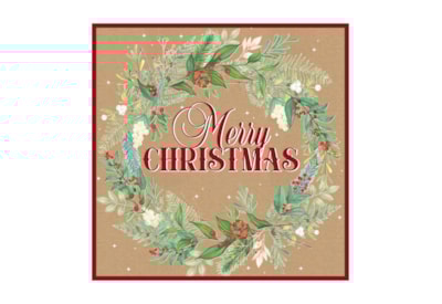 12pk Merry Christmas Brown Kraft Cards 12pk Merry Christmas Brown Kraft Cards