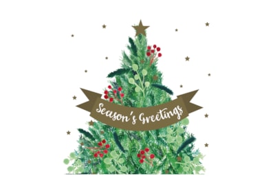 12pk Wreath & Tree White Kraft Cards 12pk Wreath & Tree White Kraft Cards