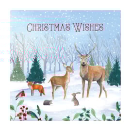 12pk Woodland White Kraft Cards 12pk Woodland White Kraft Cards