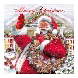 12pk Traditional Santa Cards