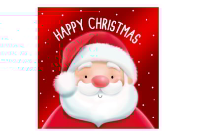 12pk Cute Santa Cards 12pk Cute Santa Cards