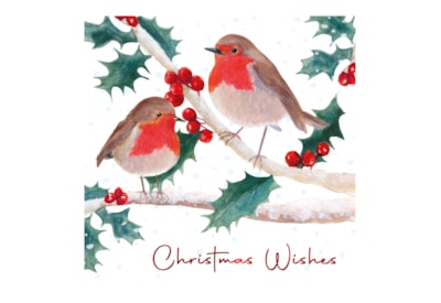 12pk Robin White Kraft Cards