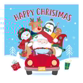 20pk Cute Santa Cards