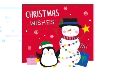 20pk Santa & Friends Cards