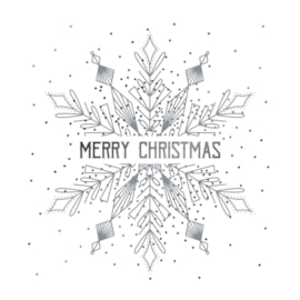 6pk Merry & Bright Embossed Cards