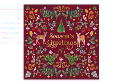 6pk Woodland Embossed Cards