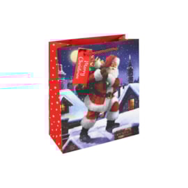 Eurowrap Traditional Santa Gift Bag Medium Eurowrap Traditional Santa Gift Bag Medium