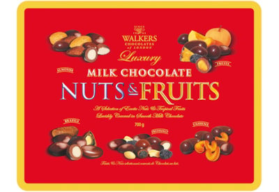 Walkers Choco Fruit & Nut Asstd Tin 600g (X1578)