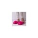 Totes Isotoner Plush Faux Fur Cross Over Slider Slippers Pink Small (3601HPNKS)