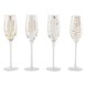 Mksa Cheers Metallic Gold Flutes Set Of 4 7oz Mksa Cheers Metallic Gold Flutes Set Of 4 7oz
