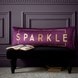 Catherine Lansfield Sparkle Within Purple Cushion 30x80 (DS/57627/R/CU3080/PU)