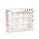 12 Hole Cupcake Box Rose Gold Polka Dot 12 Hole Cupcake Box Rose Gold Polka Dot