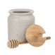 Kitchen Pantry Honey Pot With Drizzler Grey Kitchen Pantry Honey Pot With Drizzler Grey