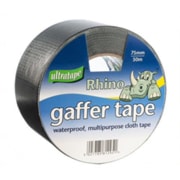 Ultratape Rhino Gaffer Tape 75mm x 50m Black (RH0043-75-BLK)