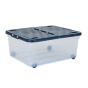 Wham Wheeled 30l Box & Lid Filding Navy Wham Wheeled 30l Box & Lid Filding Navy