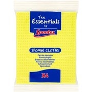 Spontex Essentials Sponge Cloth 4s (34000076)