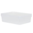 Wham Studio 3 Shallow A4 Basket With Lid Clear 2.02 Wham Studio 3 Shallow A4 Basket With Lid Clear 2.02