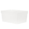 Wham Studio 3 Deep A4 Basket With Lid Clear 2.01 Wham Studio 3 Deep A4 Basket With Lid Clear 2.01