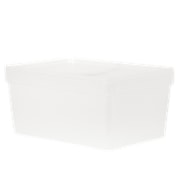 Wham Studio 3 Deep A4 Basket With Lid Clear 2.01 (34901)