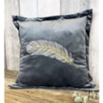 Feather Cushion Grey Feather Cushion Grey