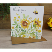 Sunflower Bee Card (4SB131)