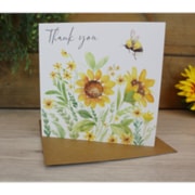 Sunflower Bee Card (4SB131)