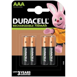Duracell Rechargable Plus Aaa Battery 750mah 4s