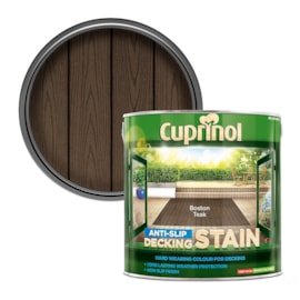 Cuprinol Anti-slip Decking Stain Boston Teak 2.5ltr