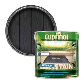Cuprinol Anti-slip Decking Stain Black Ash 2.5ltr