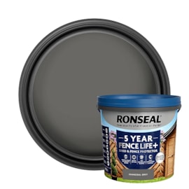 Ronseal Fence Life Plus + Charcoal Grey 5lt