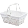 Jvl Shopping Basket With White Lining (24-106)