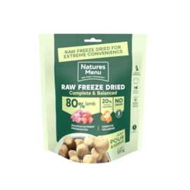 Natures Menu Complete Freeze Dried  80/20 Dog Food Lamb 120g Natures Menu Complete Freeze Dried  80/20 Dog Food Lamb 120g