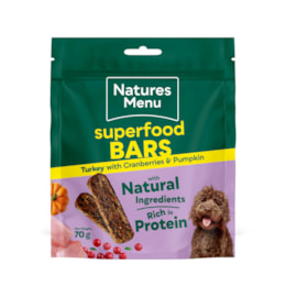 Natures Menu Superfood Bar Turkey With Cranberries+pumpkin 70g Natures Menu Superfood Bar Turkey With Cranberries+pumpkin 70g