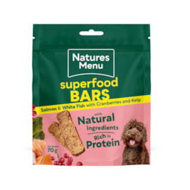 Natures Menu Superfood Bar Salmon+fish With Cranberries+kelp 70g Natures Menu Superfood Bar Salmon+fish With Cranberries+kelp 70g