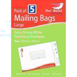 Owl Brand Mailing Bags 330x440mm 5s Owl Brand Mailing Bags 330x440mm 5s